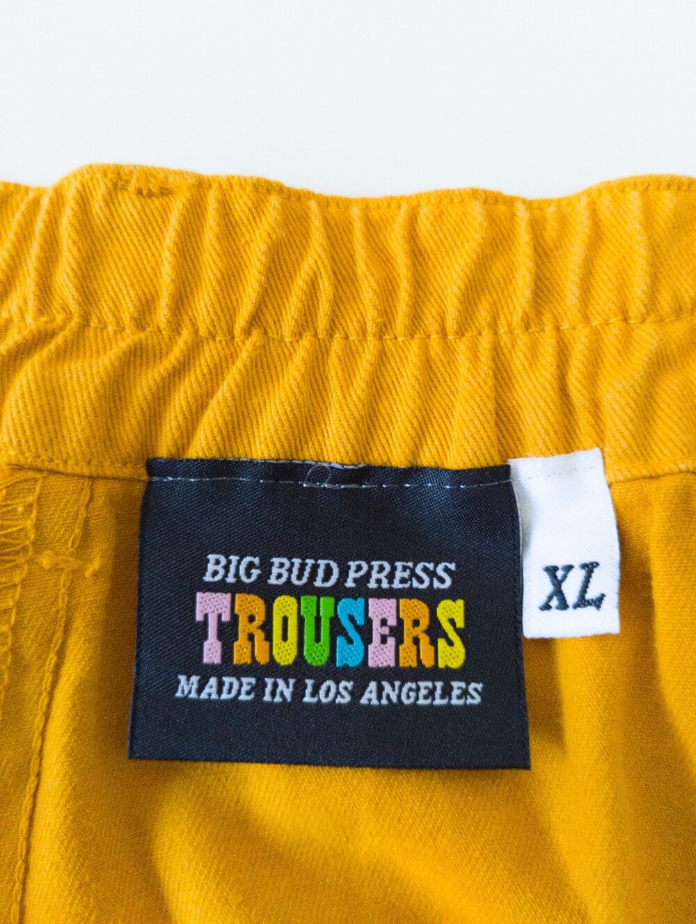 Big Bud Press Mustard Heavyweight Pleated Trousers Pants XL Cotton - Picture 4 of 10
